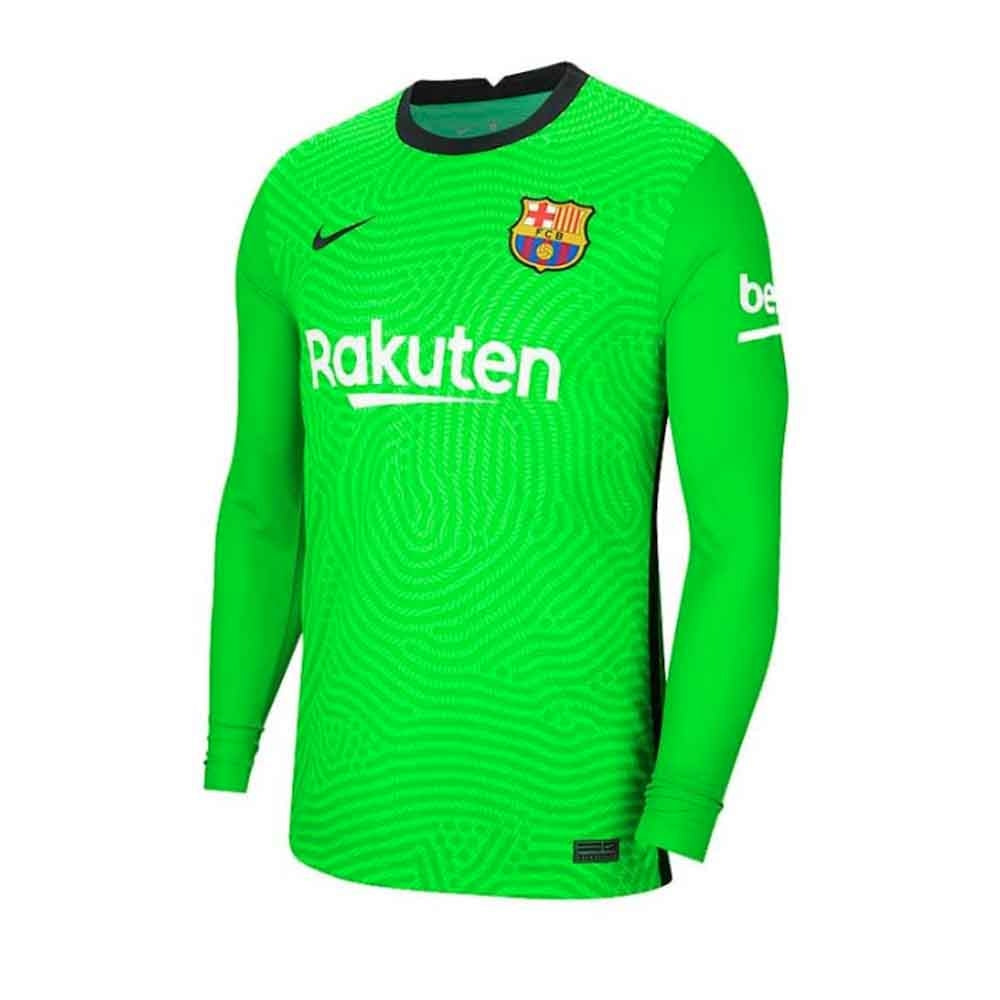 2020-2021 Barcelona Home Goalkeeper Shirt (Green) - Kids_0