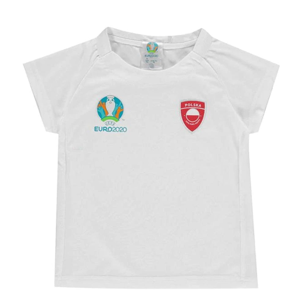 2020 Poland Euros Tee Shirt (White) - Kids_0