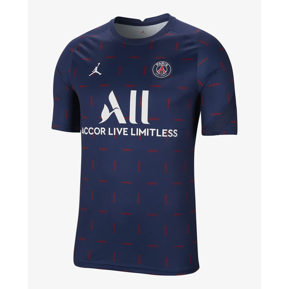 PSG 2021-2022 Pre-Match Training Shirt (Navy)_0