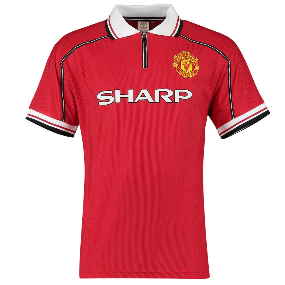 1999 Manchester United Home Football Shirt_0