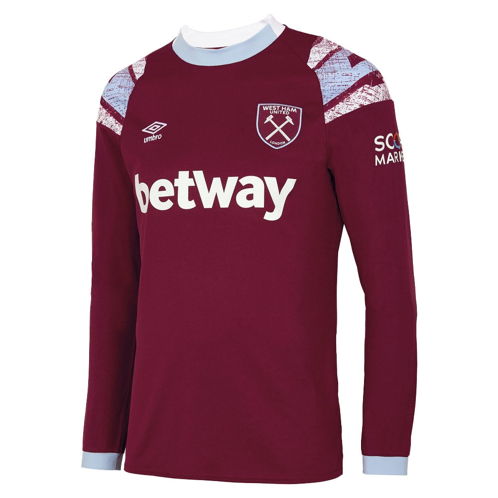 2022-2023 West Ham Long Sleeve Home Shirt_0