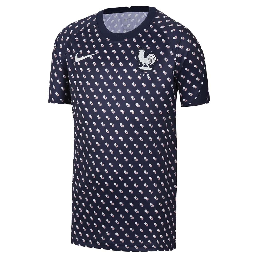 2022-2023 France Pre-Match Training Shirt (Navy) - Kids_0