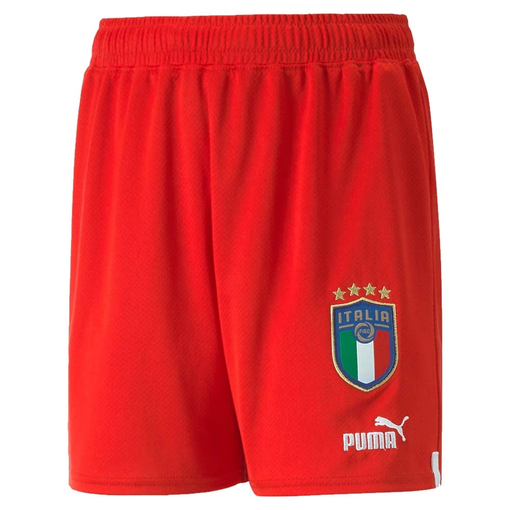 2022-2023 Italy Goalkeeper Shorts (Red) - Kids_0