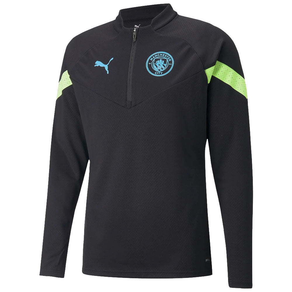 2022-2023 Man City Half Zip Training Top (Black)_0