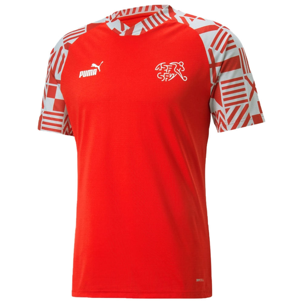 2022-2023 Switzerland Pre-Match Shirt (Red)_0