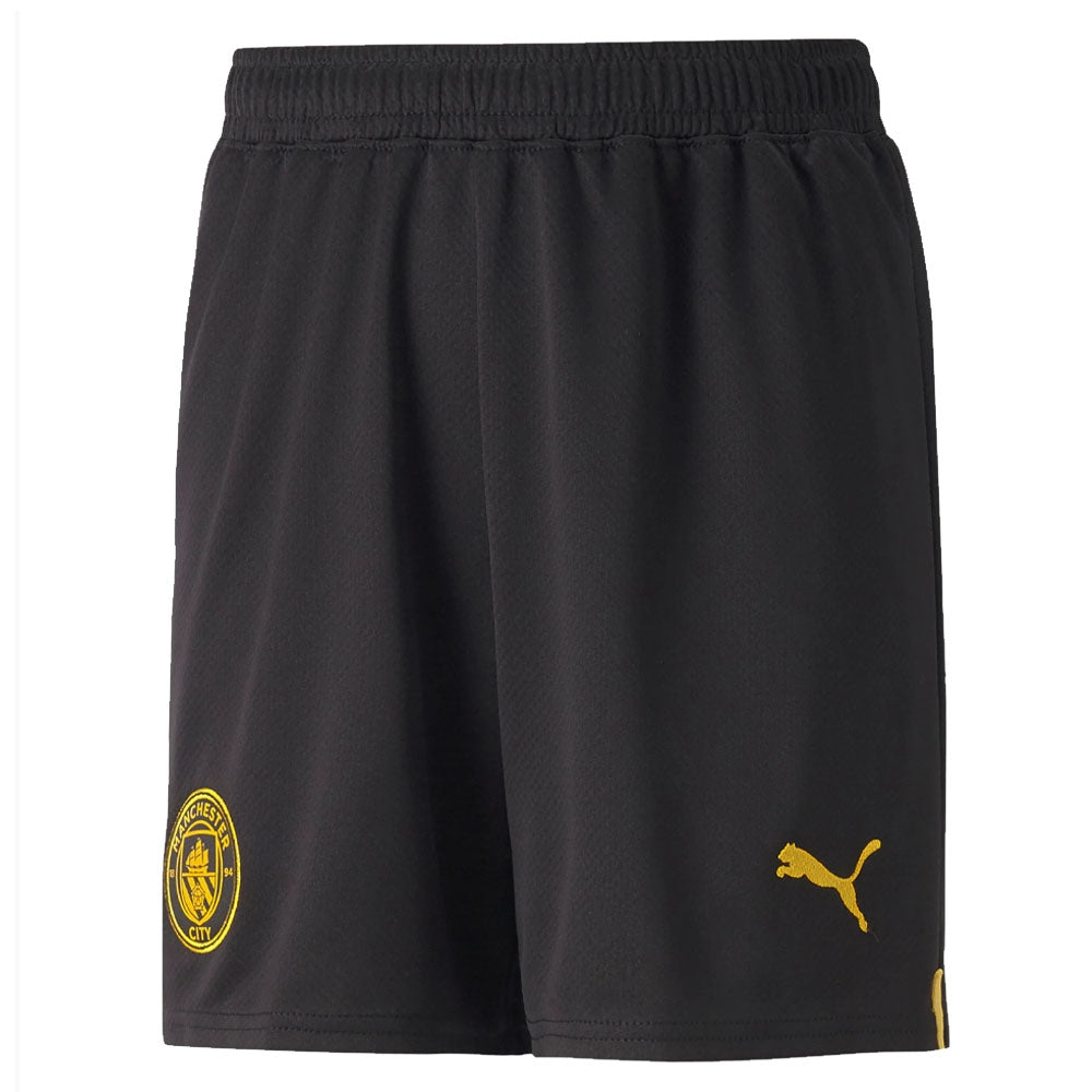 2022-2023 Man City Away Shorts (Black) - Kids_0