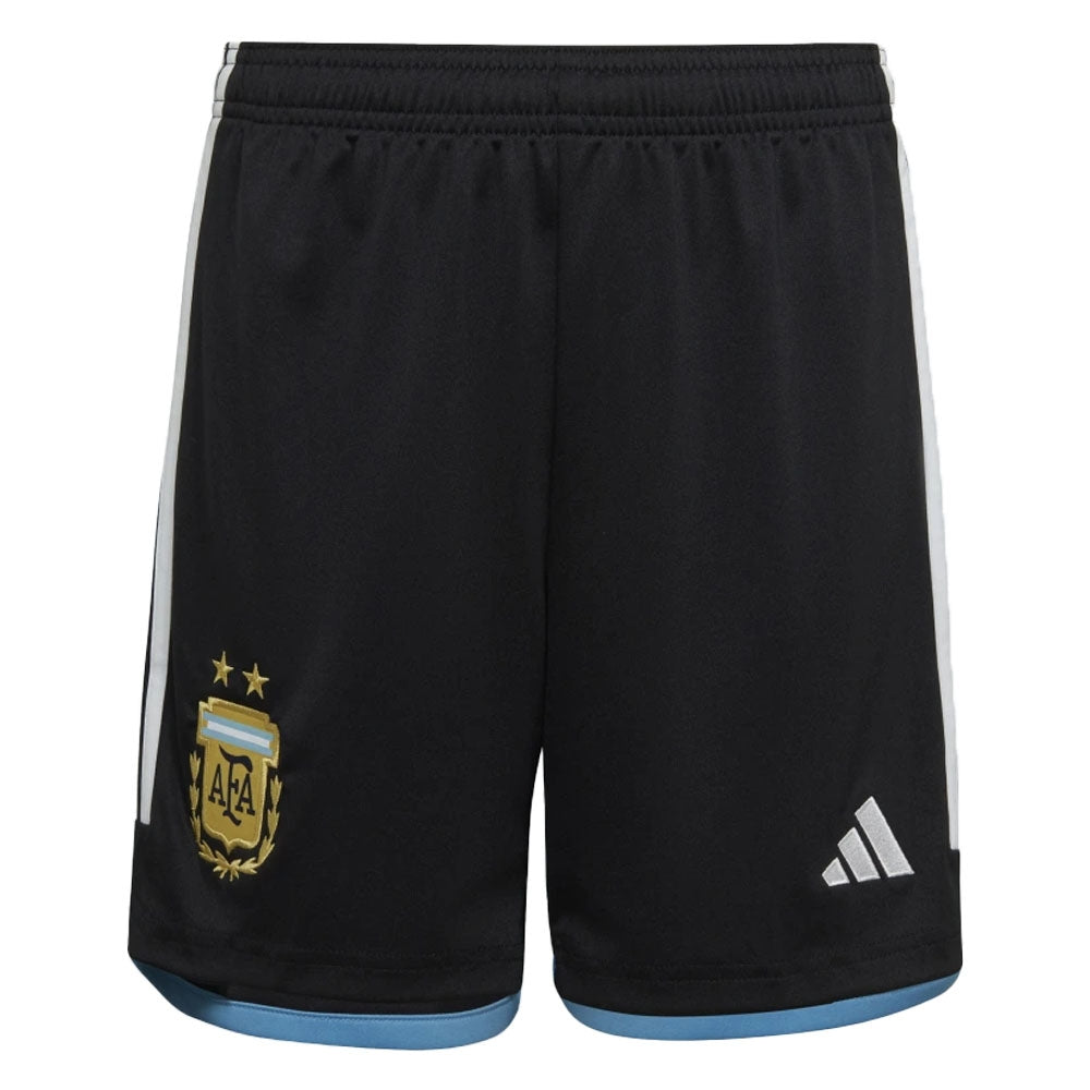 2022-2023 Argentina Home Shorts (Black) - Kids_0