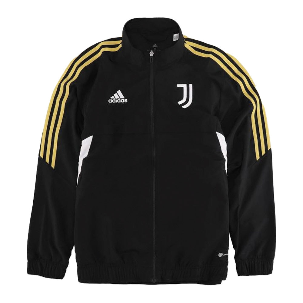2022-2023 Juventus Presentation Jacket (Black) - Kids_0