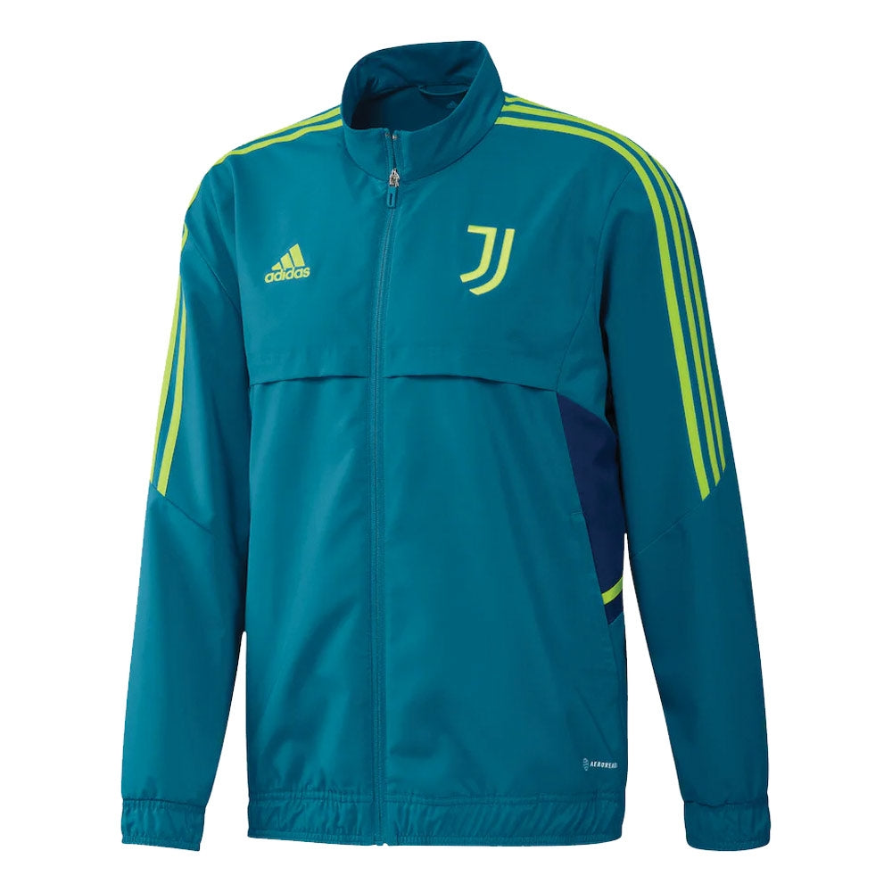2022-2023 Juventus Presentation Jacket (Active Teal) - Kids_0