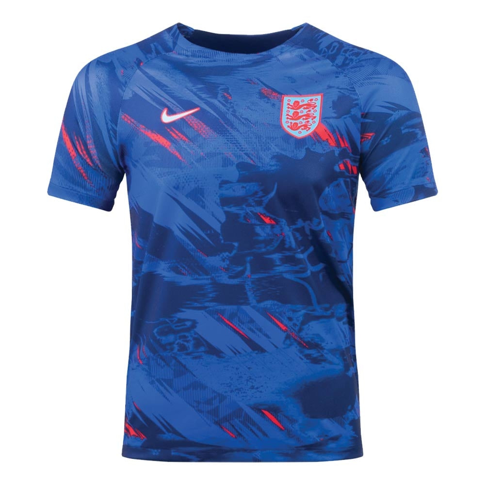 2022-2023 England Pre-Match Training Shirt (Blue)_0