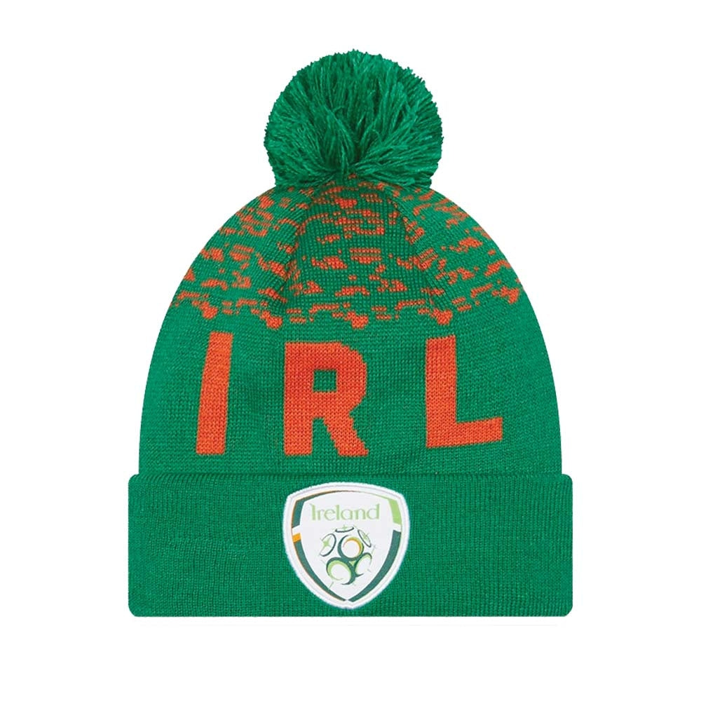2022-2023 Ireland FAI Marl Bobble Cuff Beanie (Green)_0