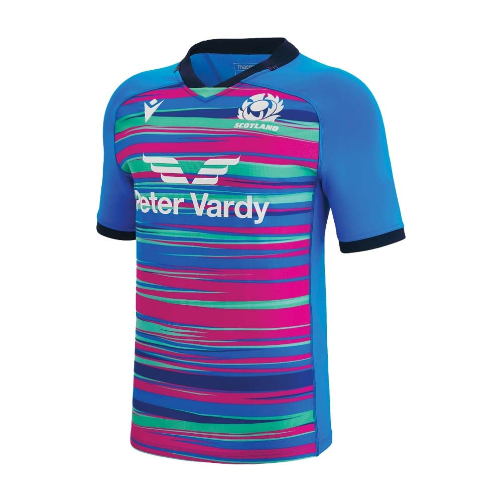 2022-2023 Scotland Rugby Training Jersey (Blue)_0