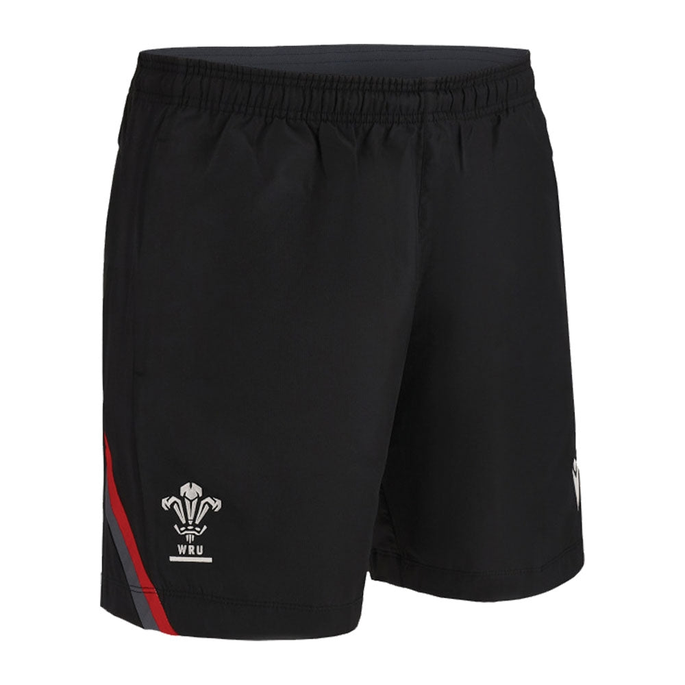 2022-2023 Wales Rugby Training Bermuda Shorts (Black)_0