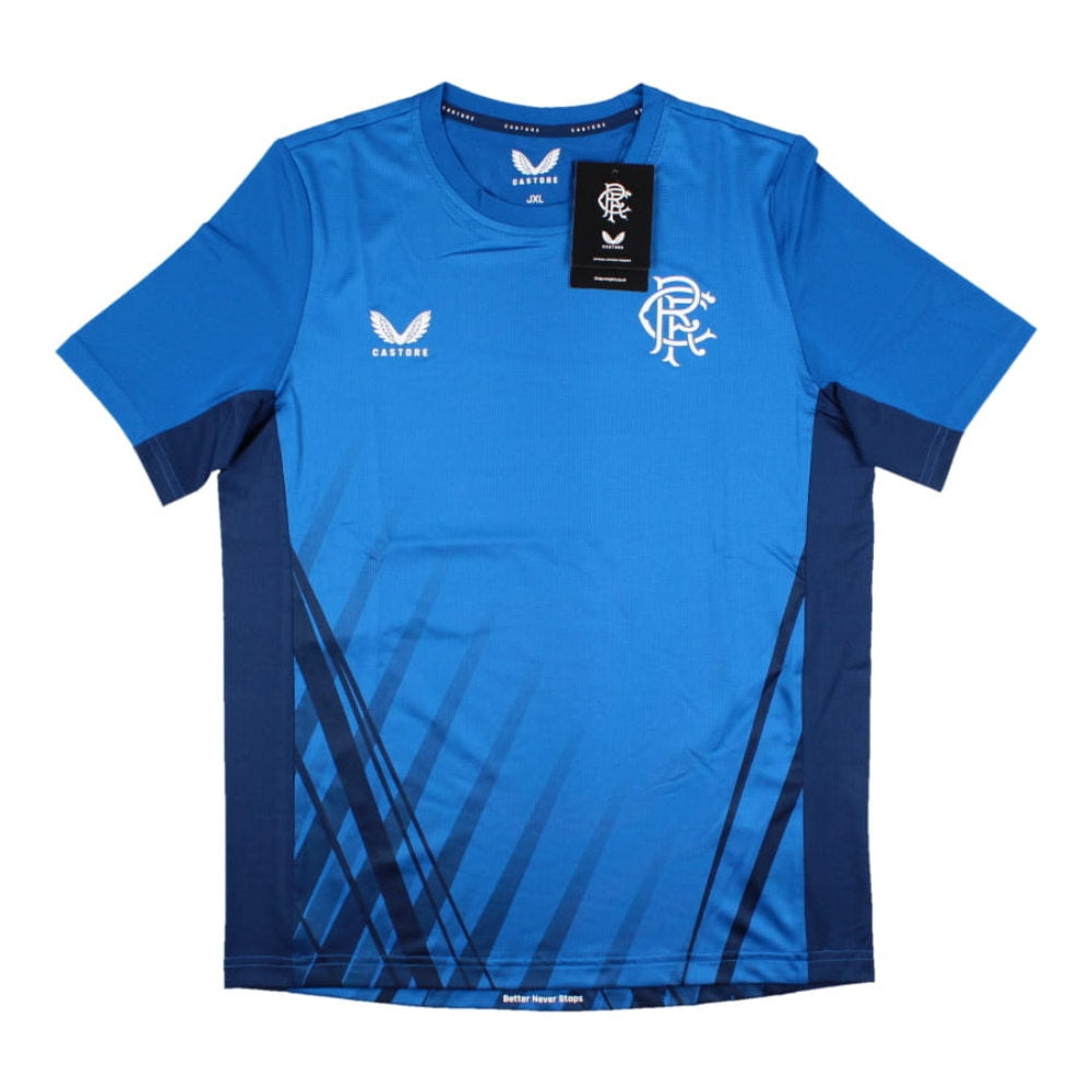2022-2023 Rangers Training Short Sleeve T-Shirt (Blue) - Kids_0