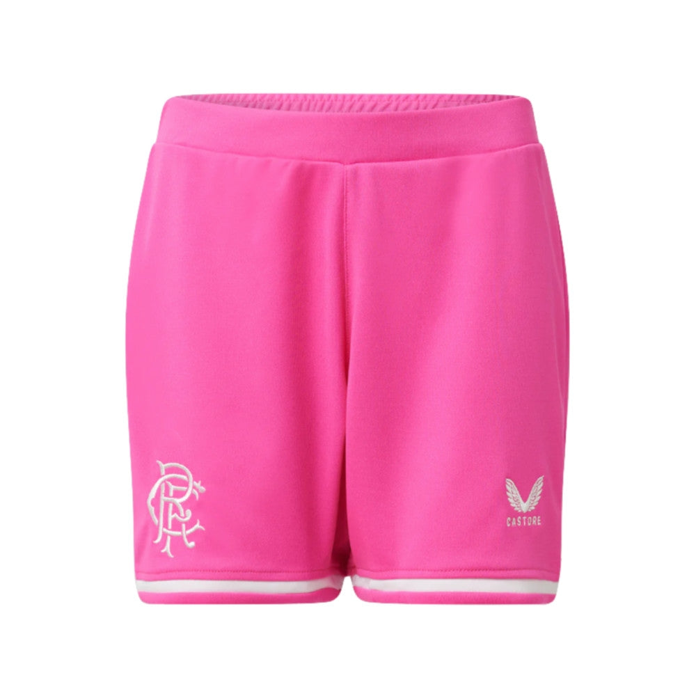 2022-2023 Rangers Away Goalkeeper Shorts Pink (Kids)_0