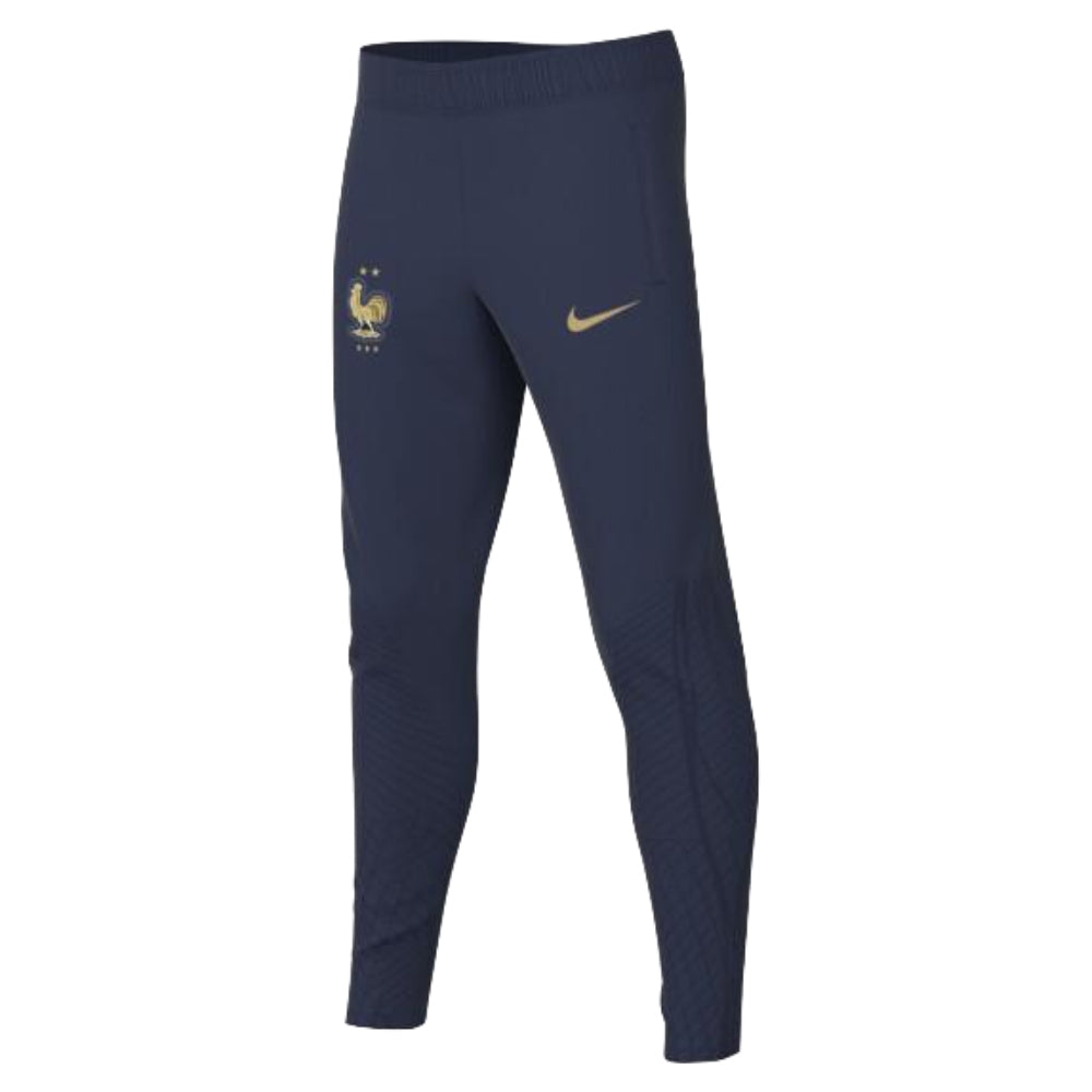 2022-2023 France Strike Knit Football Pants - Kids_0