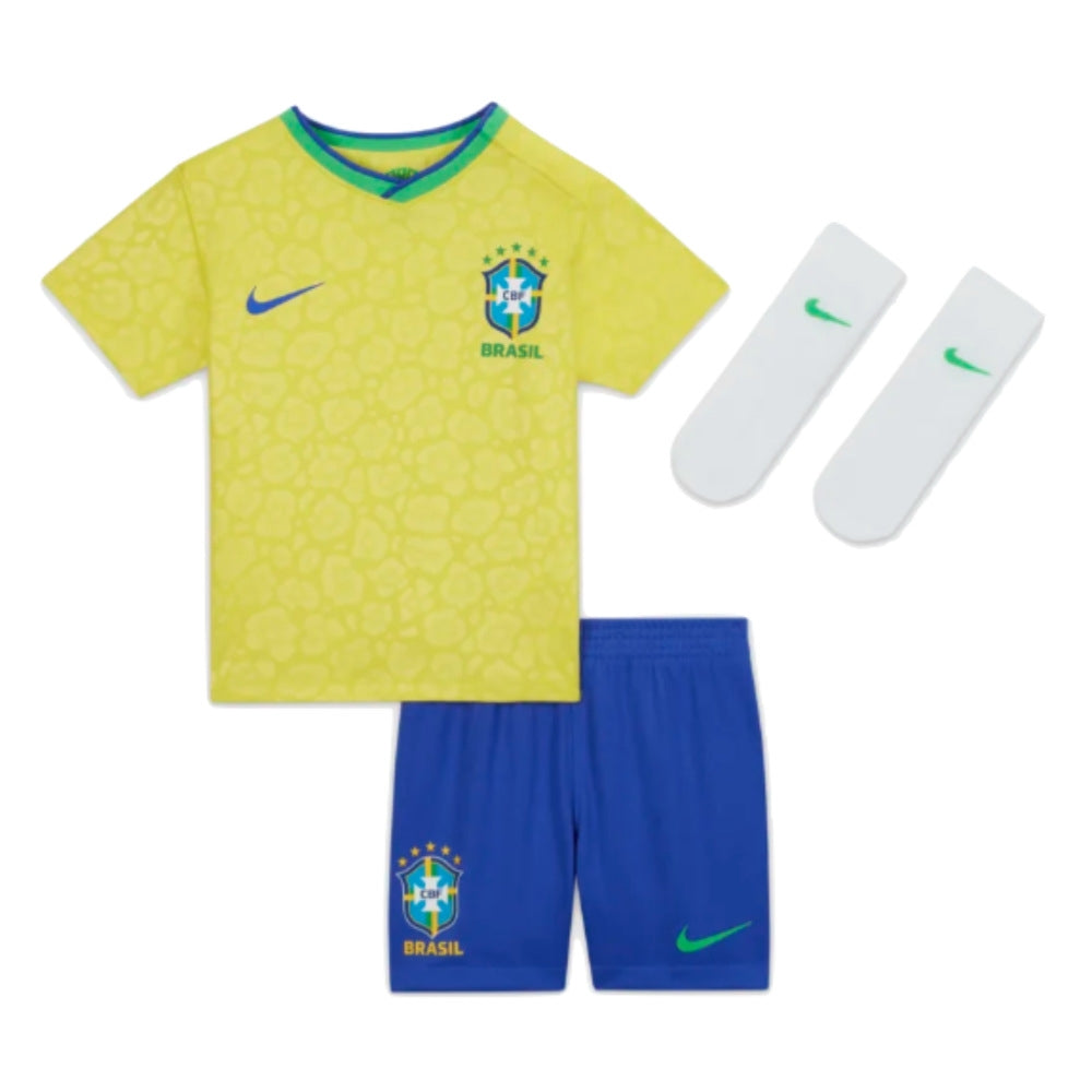 2022-2023 Brazil Home Little Boys Mini Kit_0