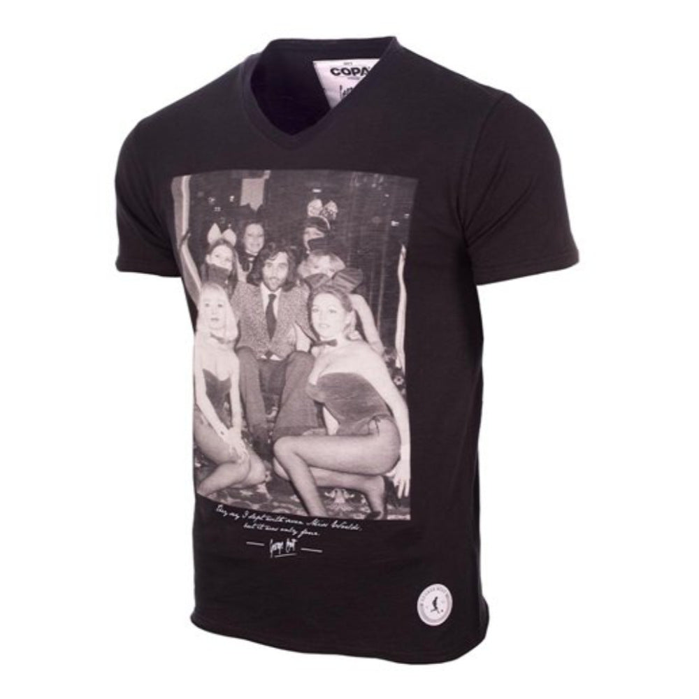 George Best Playboy Bunnies T-Shirt (Black)_0