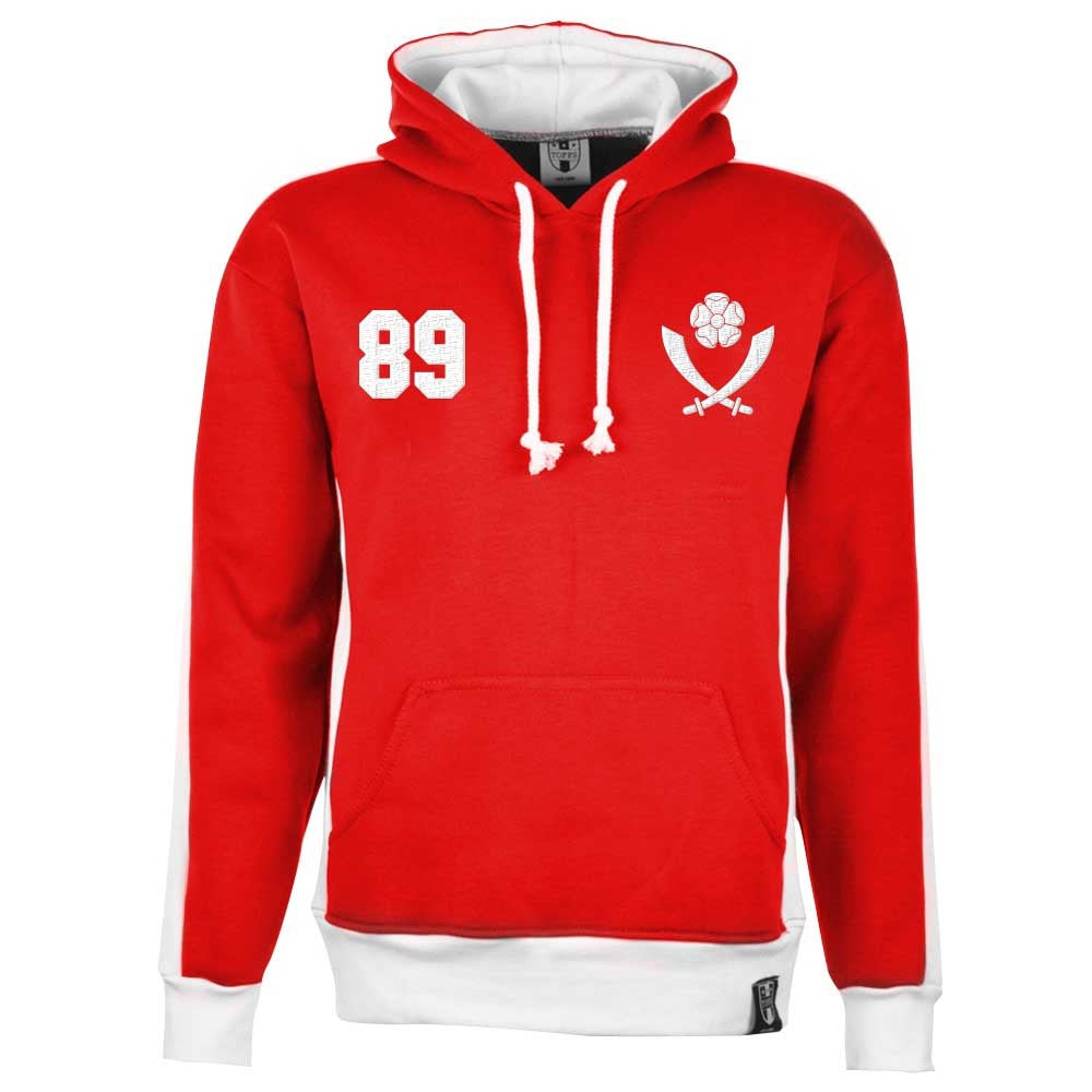 Sheffield United Number 89 Retro Hoodie (Red)_0