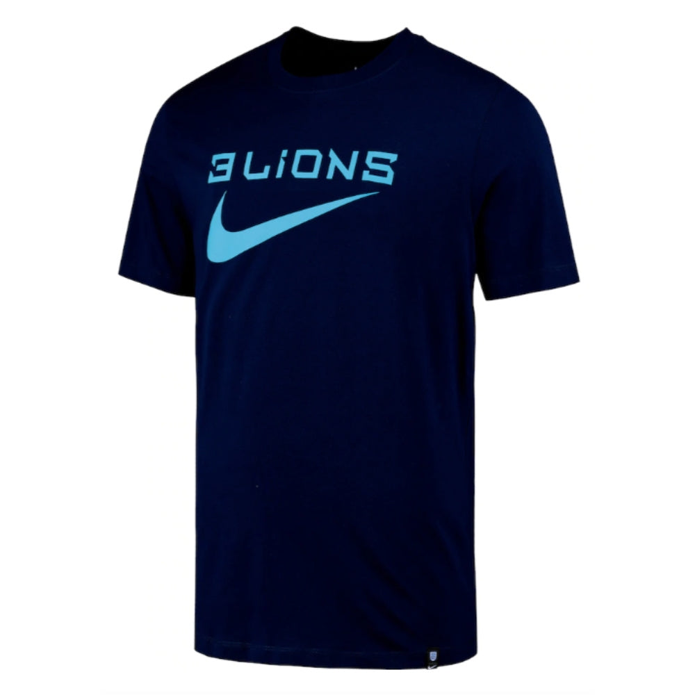 2022-2023 England Three Lions Swoosh Tee (Navy)_0