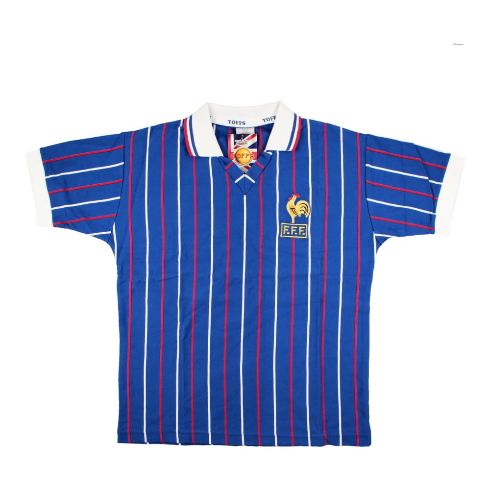 France Retro 1980s Home Football Shirt_0