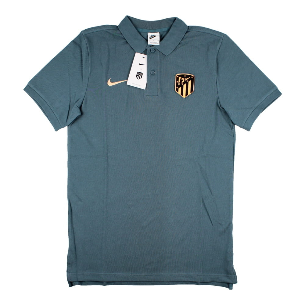 2022-2023 Atletico Madrid Core Polo Shirt (Ash Green)_0