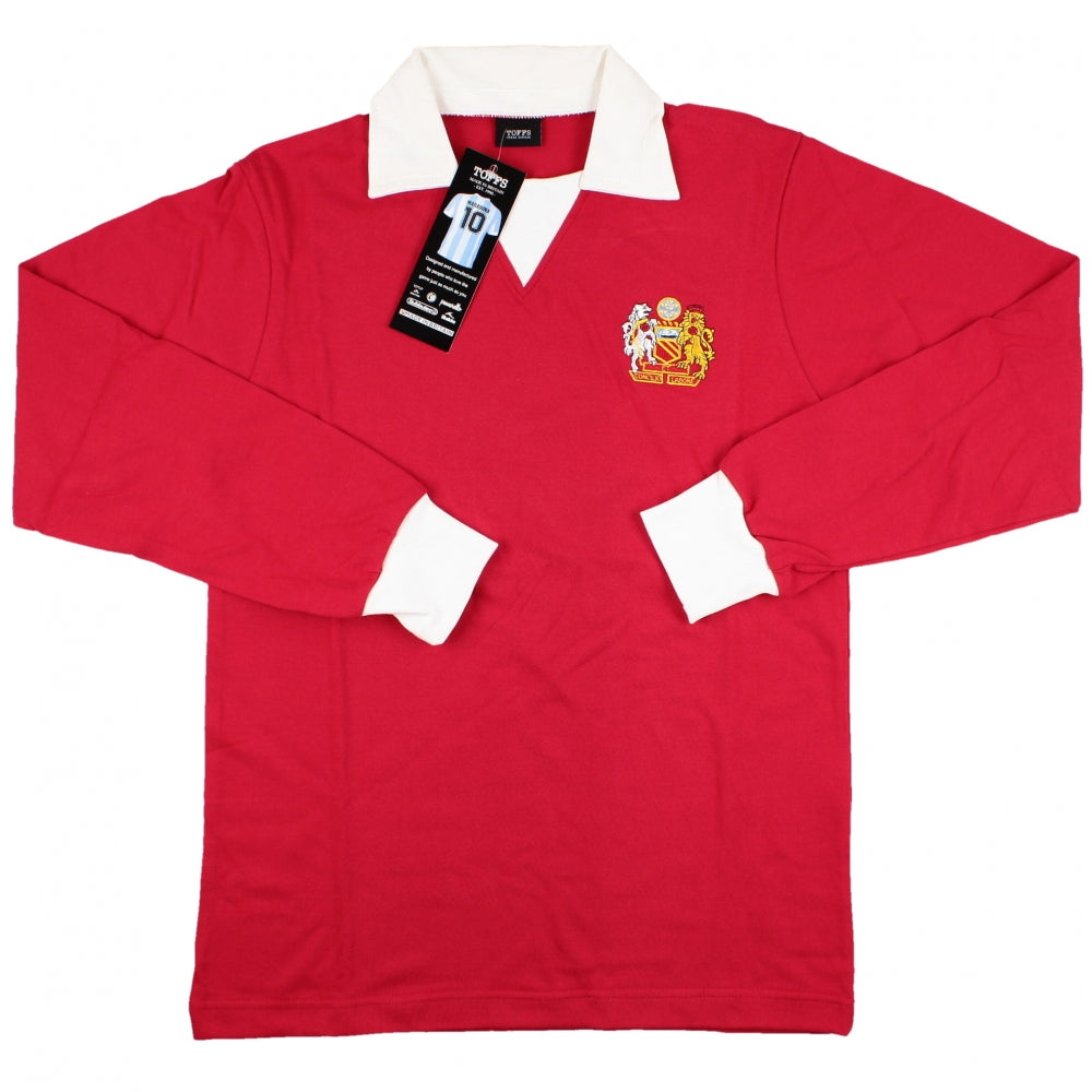 Manchester Reds 1970s Long Sleeve Retro Shirt_0