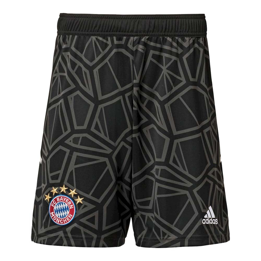 2022-2023 Bayern Munich Home Goalkeeper Shorts (Black) - Kids_0