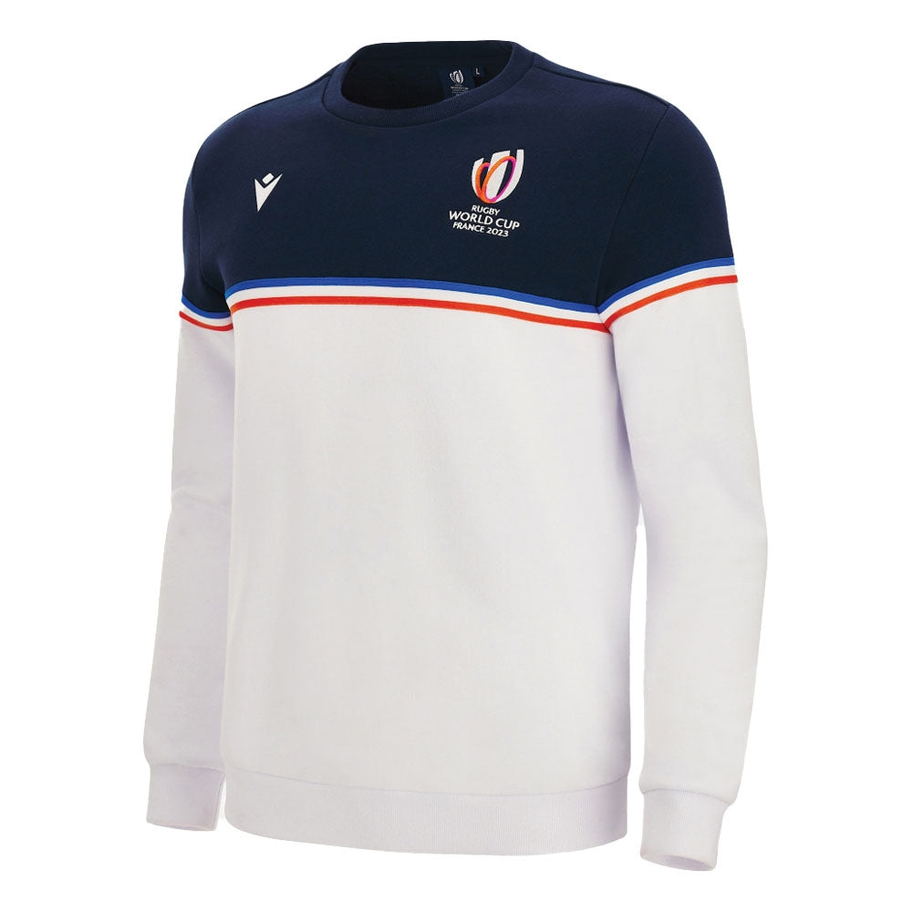 Macron RWC 2023 Cotton Roundneck Rugby Sweatshirt (Navy-White)_0