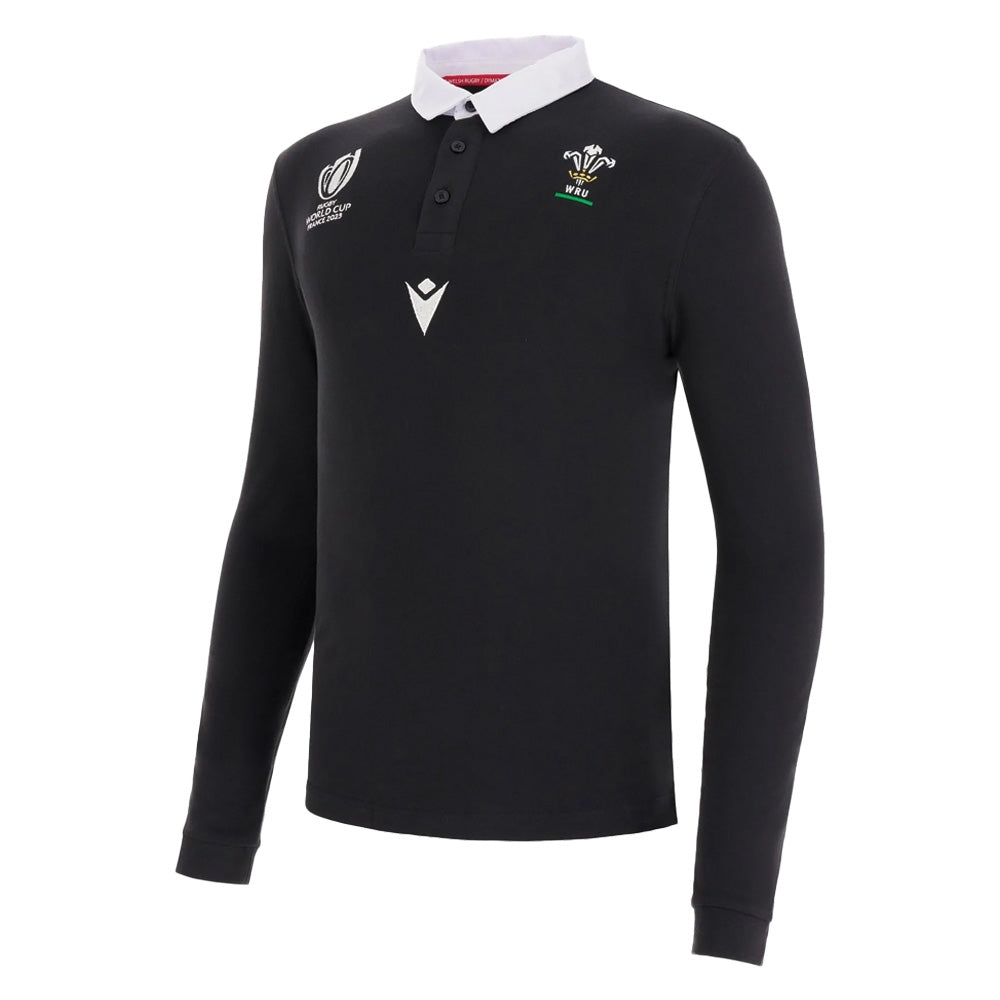 Wales RWC 2023 Rugby LS Jersey (Black)_0