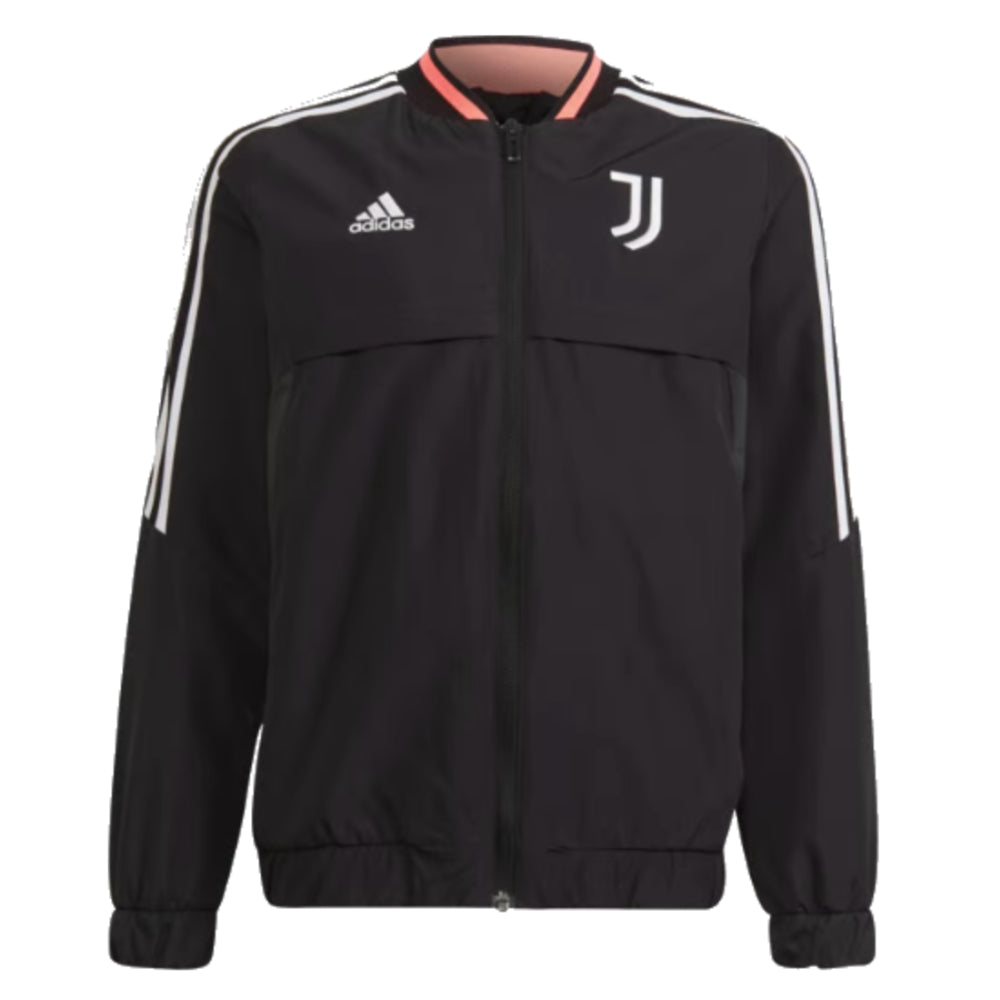 2022-2023 Juventus Anthem Jacket (Black) - Kids_0