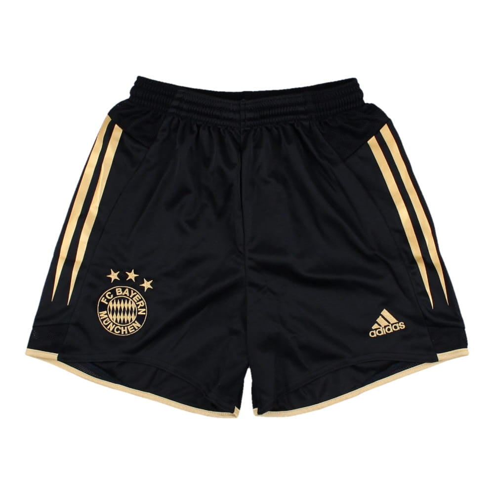 2004-2005 Bayern Munich Away Shorts (Black) - Kids_0