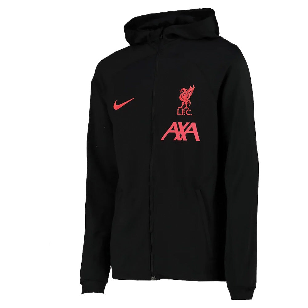 2022-2023 Liverpool Hooded Strike Track Jacket (Black)_0