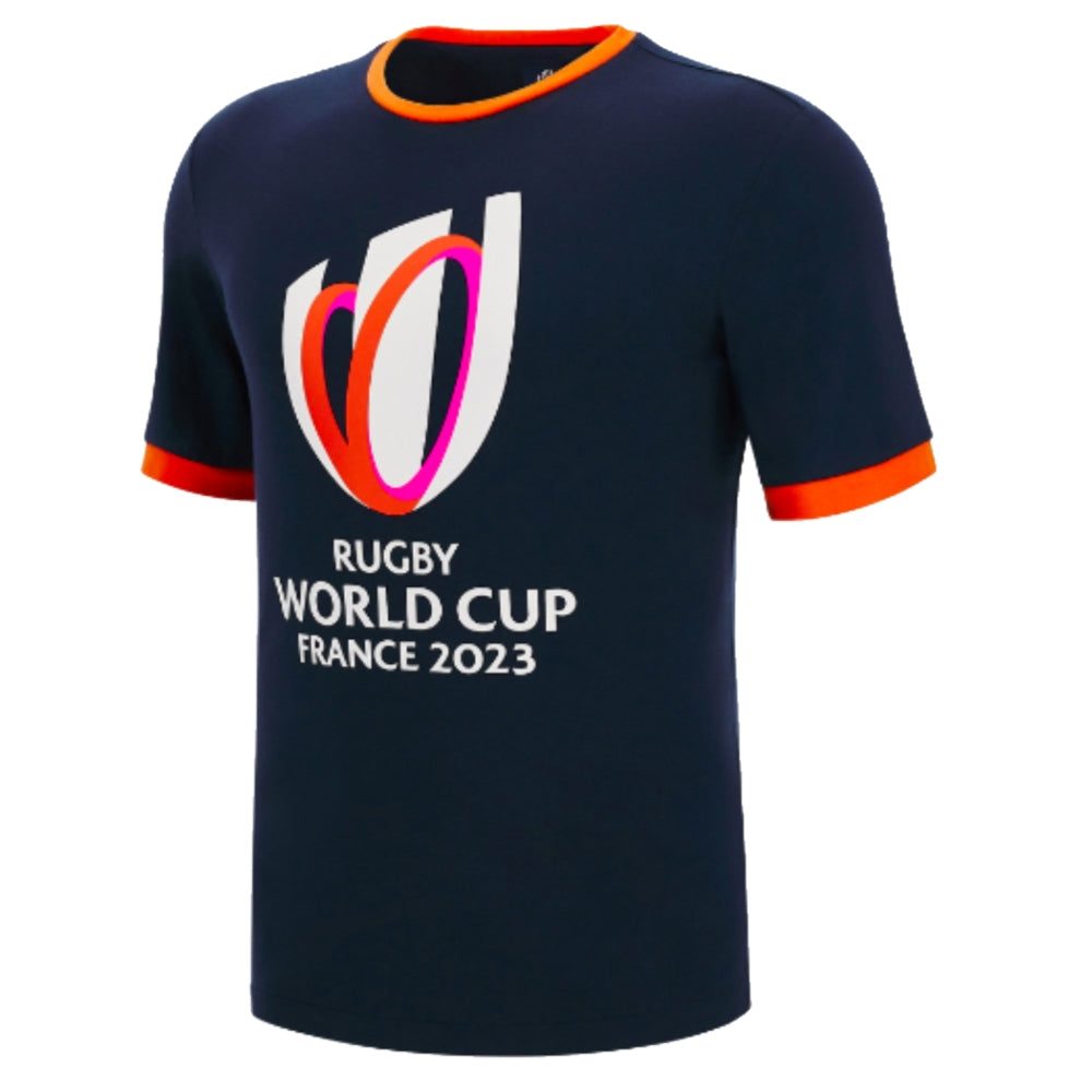 Macron RWC 2023 Rugby World Cup Cotton Tee (Navy)_0