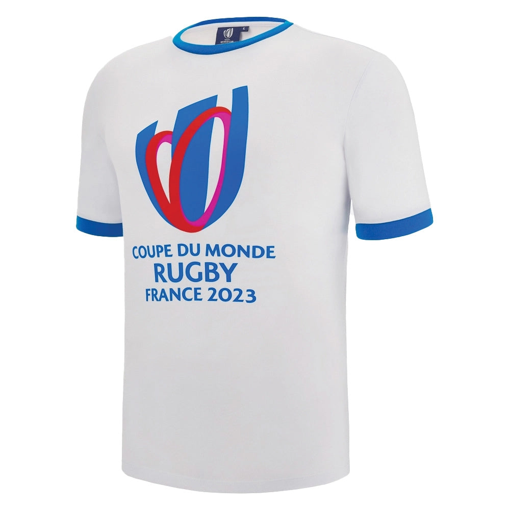 Macron RWC 2023 Rugby World Cup Logo Tee White_0