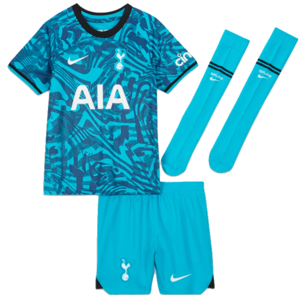 2022-2023 Tottenham Little Boys Third Mini Kit_0