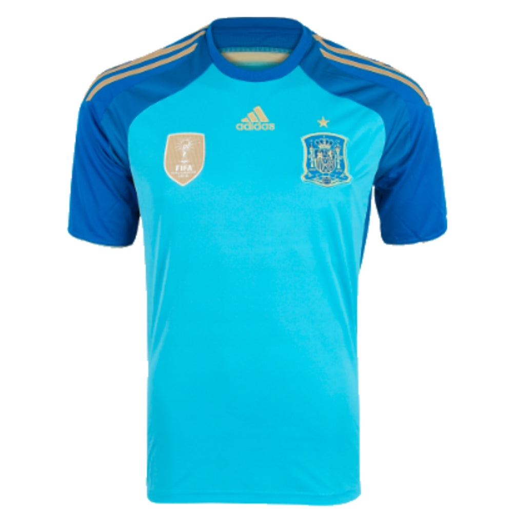 2014-2015 Spain Home Goalkeeper Shirt (Blue)_0