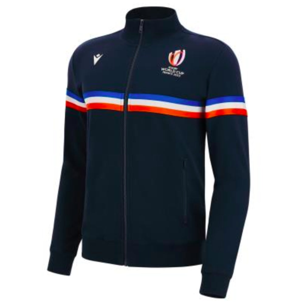 Rugby World Cup 2023 Macron Mens Full Zip Sweatshirt (Navy)_0