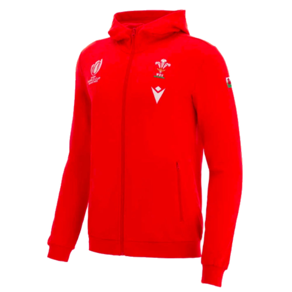 2023 Wales Rugby x RWC Full Zip Hoody (Red)_0