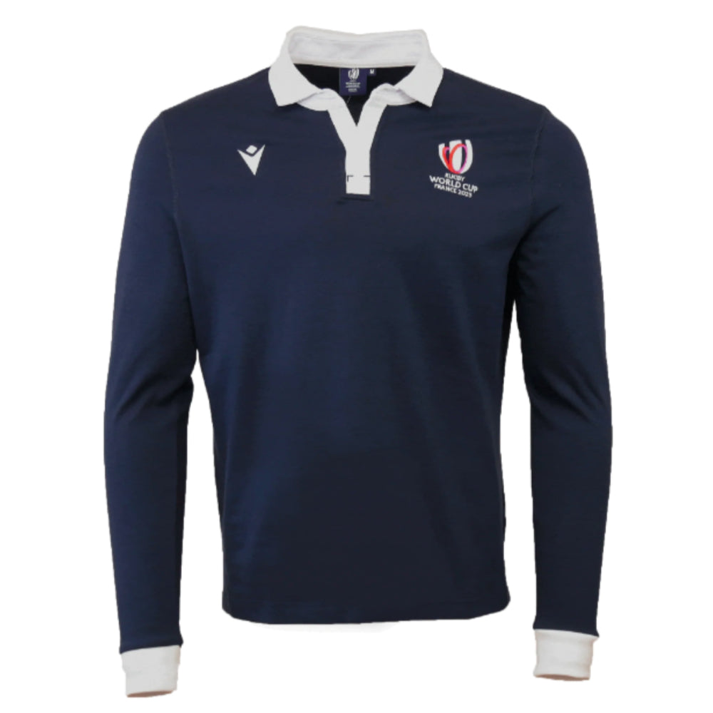 RWC 2023 Rugby World Cup Cotton Polo Shirt (Navy)_0
