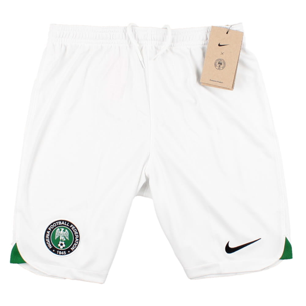 2022-2023 Nigeria Away Shorts (White) - Kids_0