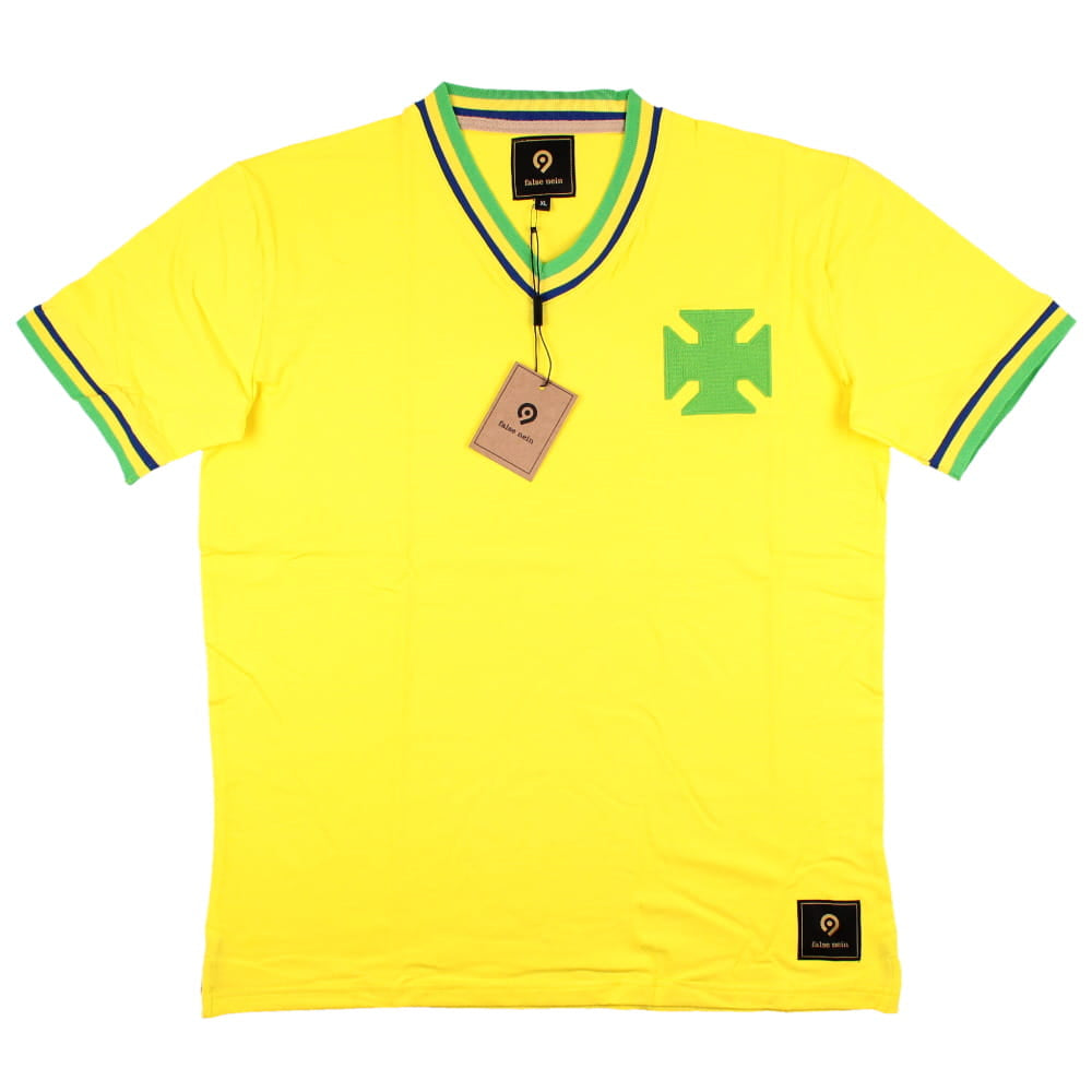 False Nein Brazil Home Football Shirt_0