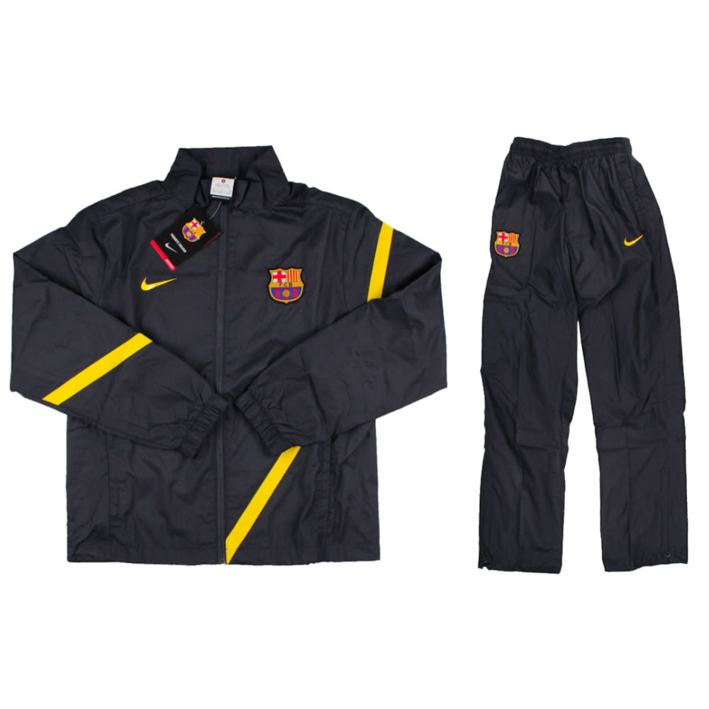 2011-2012 Barcelona Sideline Tracksuit (Navy) - Kids_0