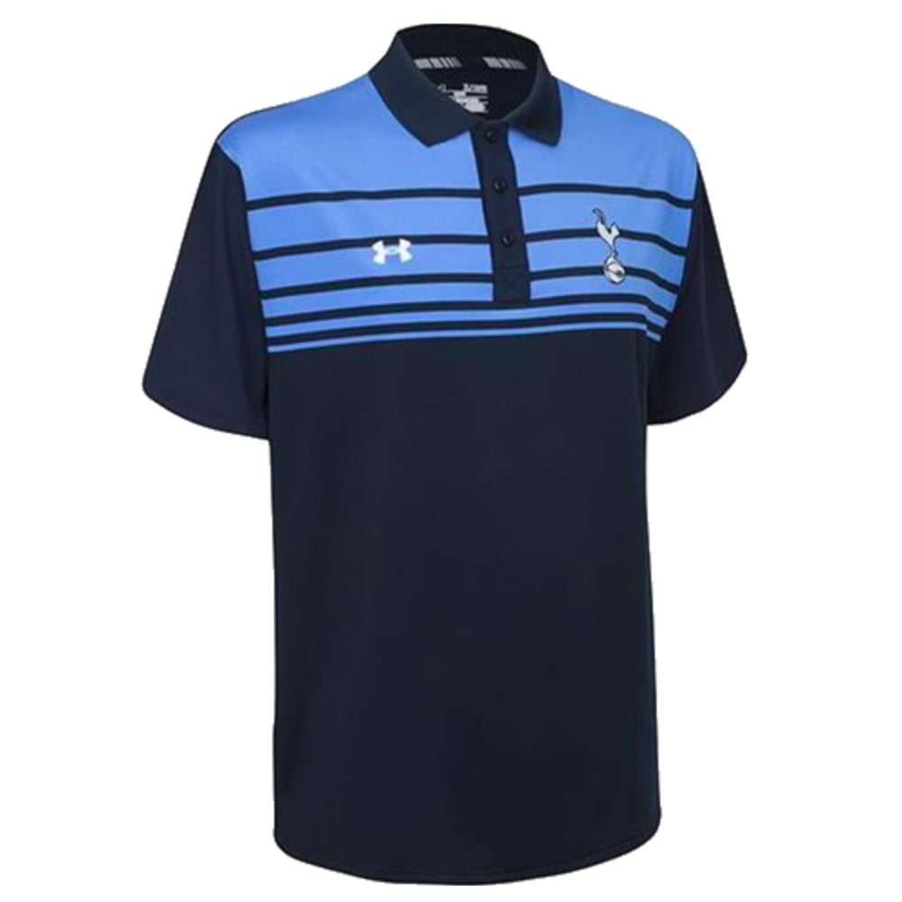 2015-2016 Tottenham Striped Polo Shirt (Navy)_0