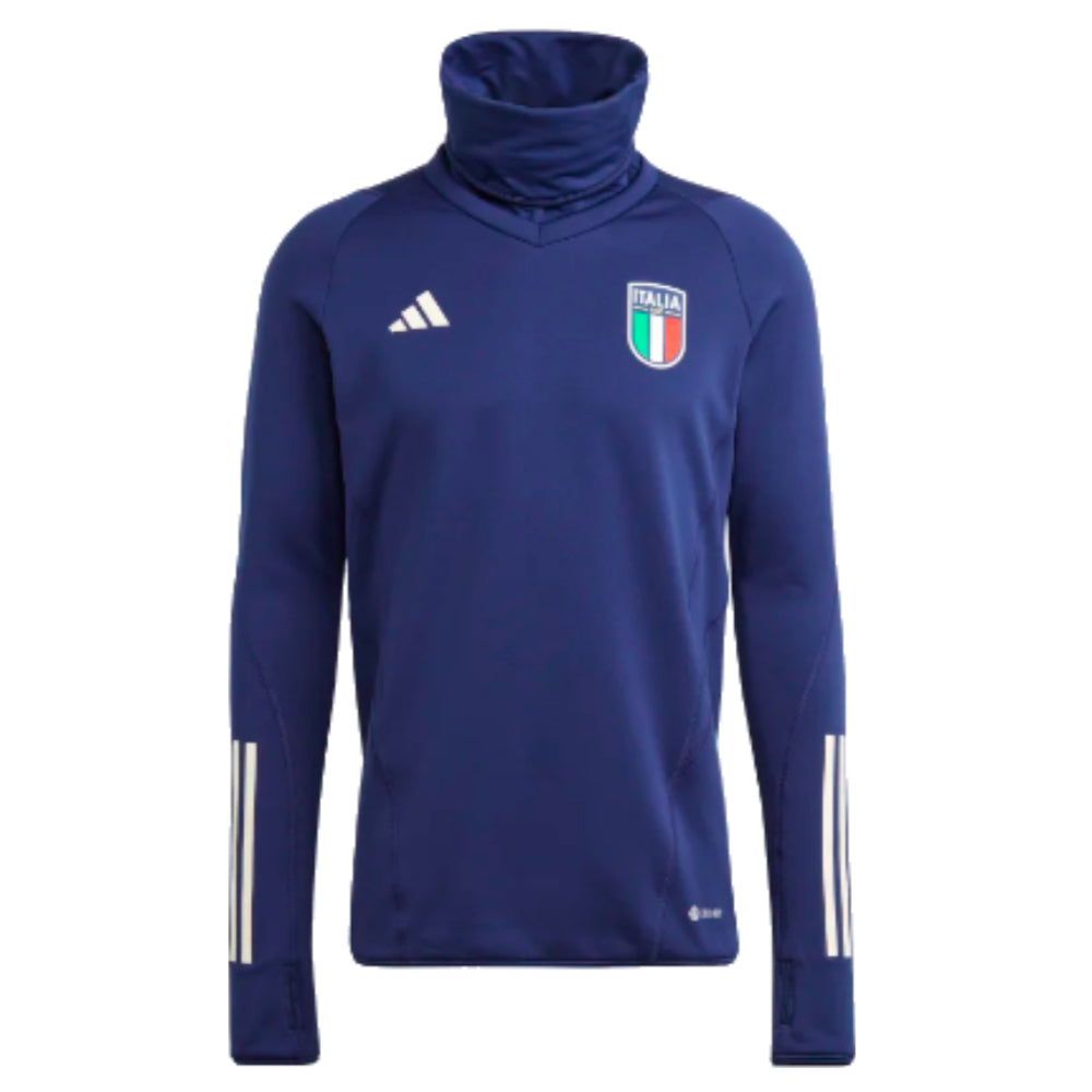2023-2024 Italy Pro Tiro Warm Top (Dark Blue)_0