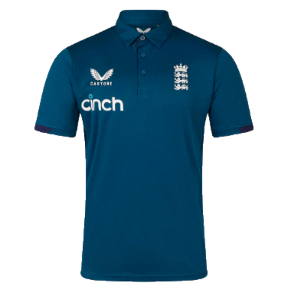 2023 England Cricket Training Polo Shirt (Deep Dive)_0