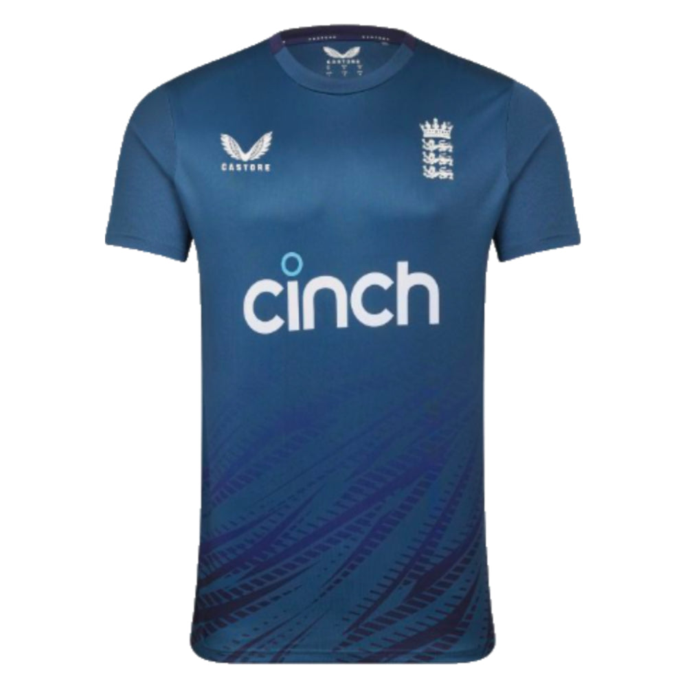 2023 England Cricket Training Short Sleeve Shirt (Deep Dive)_0