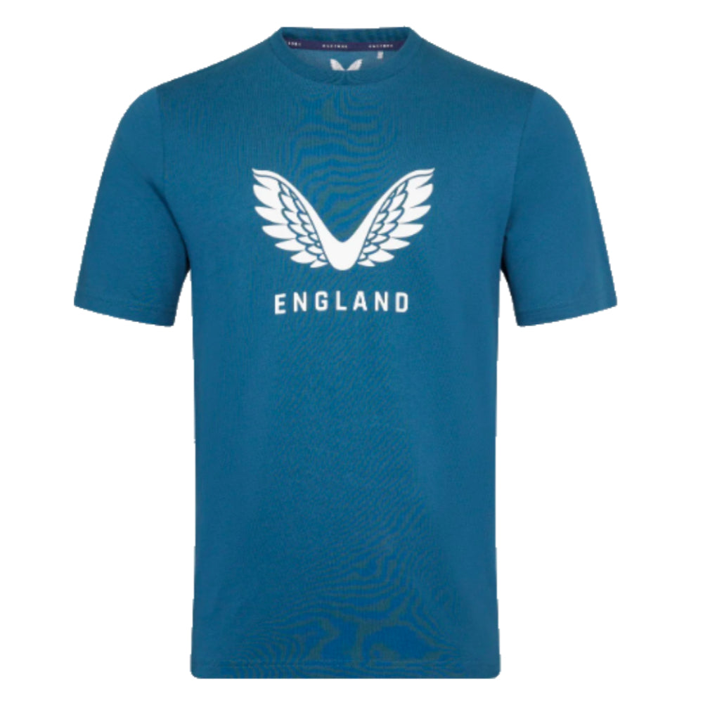 2023 England Cricket Training Cotton T-Shirt (Deep Dive)_0