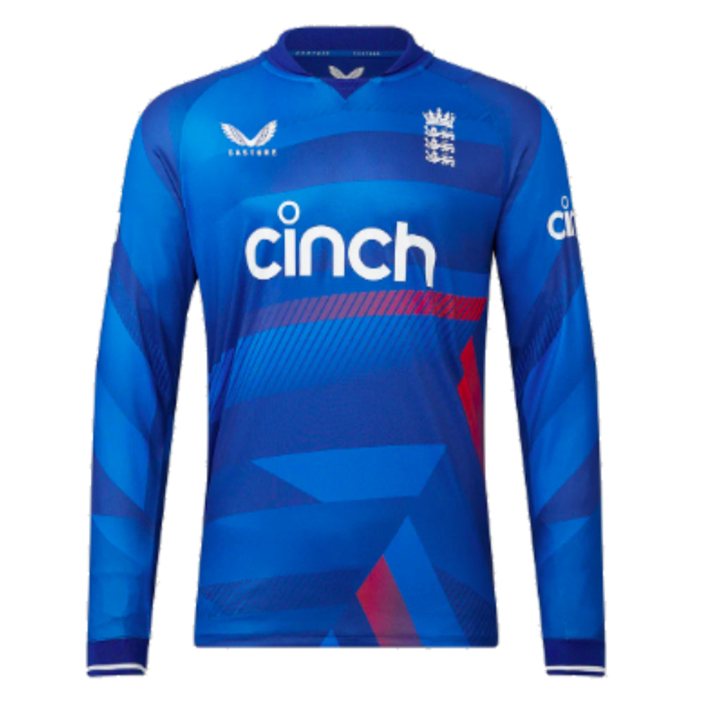 2023 England Cricket ODI Replica Long Sleeve Jersey_0