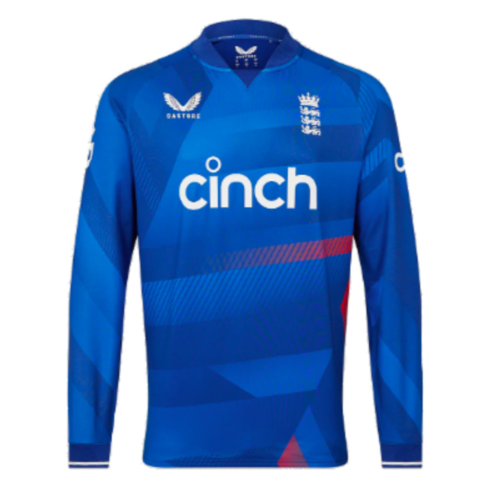 2023 England Cricket ODI Long Sleeve Sweatshirt (Blue)_0